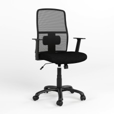Крісло офісне поворотне Новий Стиль TELA GTR SL PL64 OH-5 C-11 (Чорний) (NWS-127096)