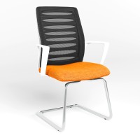 Конференц-крісло Новий Стиль WEBSTAR CF CHROME-WHITE OH-5 C-76 (Помаранчевий) (NWS-129936)