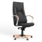 Крісло офісне поворотне Новий Стиль KING WOOD MPD EX4 ECO-30 (Чорний) (NWS-126458)