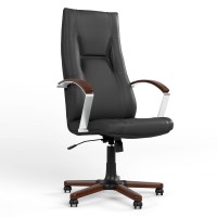 Кресло офисное поворотное Новый Стиль KING WOOD TILT EX4 P ECO-30 (Черный) (NWS-126438)