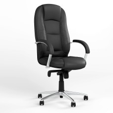 Крісло офісне поворотне Новий Стиль MODUS STEEL CHROME ECO-30 (Чорний) (NWS-126478)