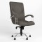 Крісло офісне поворотне Новий Стиль GERMES STEEL CHROME LB (COMFORT) ECO-70 (Сірий) (NWS-126099)