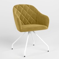 Обеденный стул Новый Стиль WESTER 4S WHITE SORO-40 (Желто-горчичный) (NWS-123049)