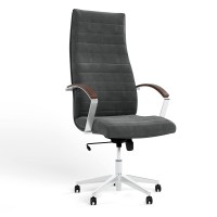 Крісло офісне поворотне Новий Стиль IRIS STEEL TILT AL70 SORO-95 (Темно-сірий) (NWS-126290)