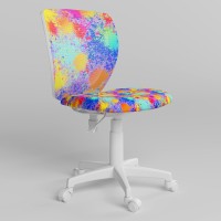 Детское компьютерное кресло поворотное Новый Стиль ORLY GTS FREESTYLE WHITE OD-05/SPR-01 (Фиолетовый) (NWS-124402)