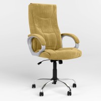 Крісло офісне поворотне Новий Стиль ELLY ANYFIX CHR68 SORO-40 (Жовто-гірчичний) (NWS-126714)