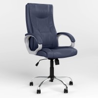 Крісло офісне поворотне Новий Стиль ELLY TILT CHR68 ECO-22 (Синій) (NWS-126674)