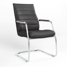 Крісло офісне Новий Стиль IRIS STEEL CF LB CHROME ECO-30 (Чорний) (NWS-126254)