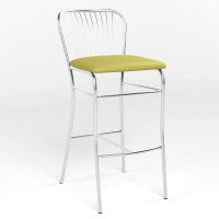 Стул барный Новый Стиль NERON HOKER CHROME (BOX) V-47 (Оливковый) (NWS-121534)