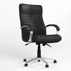 Крісло офісне поворотне Новий Стиль ORION STEEL LB CHROME (ANYFIX) ECO-30 (Чорний) (NWS-126634)