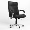 Крісло офісне поворотне Новий Стиль ORION STEEL LB CHROME (ANYFIX) ECO-30 (Чорний) (NWS-126634)