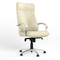 Кресло офисное поворотное Новый Стиль ORION STEEL CHROME ECO-07 (Светло-бежевый) (NWS-126564)