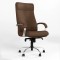 Крісло офісне поворотне Новий Стиль ORION STEEL CHROME (COMFORT) ECO-35 (Кава) (NWS-126594)