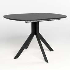 Обеденный стол Новый Стиль ARGON LOFT BLACK (18) 1100/1420х900 Черный (NWS-130383)