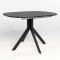 Обідній стіл Новий Стиль ARGON LOFT BLACK (18) 1100/1420х900 Чорний (NWS-130383)