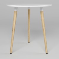 Обідній стіл Новий Стиль MODERN WOOD WHITE (19) D700 WHITE/Бук ЛАК 1.018 (NWS-131403)
