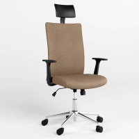 Крісло офісне поворотне Новий Стиль AIR R NET HR LUM CHROME SL CHR64 ZT-11 (Бежевий) (NWS-125166)