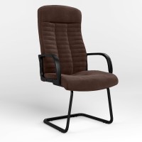 Конференційне крісло Новий Стиль BOSS KD CF BLACK SORO-28 (Світло-коричневий) (NWS-125406)