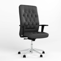 Кресло руководителя поворотное Новый Стиль CHESTER R STEEL ST AL70 ECO-30 (Черный) (NWS-125566)