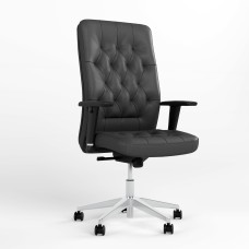 Крісло керівника поворотне Новий Стиль CHESTER R STEEL ST AL70 ECO-30 (Чорний) (NWS-125566)