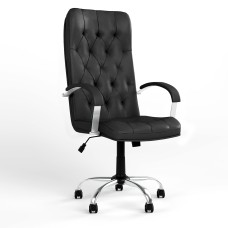 Кресло руководителя поворотное Новый Стиль CUBA STEEL CHROME TILT CHR68 ECO-30 (Черный) (NWS-125486)