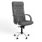 Крісло офісне поворотне Новий Стиль FIDEL STEEL CHROME (COMFORT) P LE-N (Сірий) (NWS-125946)