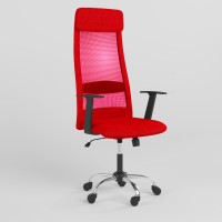Крісло офісне поворотне Новий Стиль FRANK GTR ANYFIX (WS-122) CHR68 P OH-4 C-2 (Червоний) (NWS-123746)