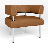 Кресло офисное округлое Новый Стиль OFFICE ECO-13 (коричневый) (NWS-122857)