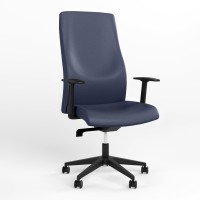 Кресло офисное поворотное Новый Стиль SOLO R BLACK (ABS) SFB PL70 ECO-22 (Синий) (NWS-132225)