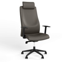 Кресло офисное поворотное Новый Стиль SOLO R HR BLACK (ABS) SFB PL70 ECO-70 (Серый) (NWS-132205)