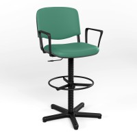 Кресло офисное поворотное ISO GTP RING BASE STOPKI PM64 V-20 (Бирюзовый) (NWS-132056)