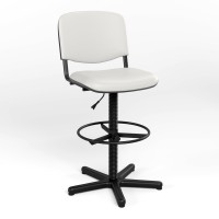 Крісло офісне поворотне Новий Стиль ISO GTS RING BASE STOPKI PM64 V-1 (Білий) (NWS-132076)