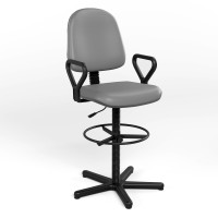 Крісло офісне поворотне Новий Стиль REGAL GTP NEW RING BASE STOPKI PM60 V-2 (Сірий) (NWS-132106)