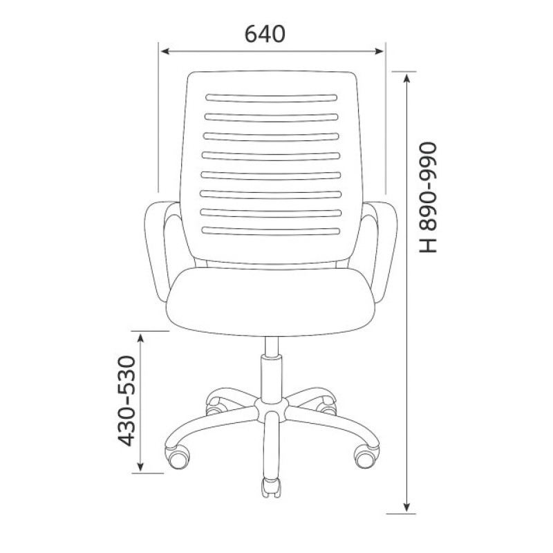 Крісло комп'ютерне Perfect Home BO-002BC Чорний (PFH-092123)