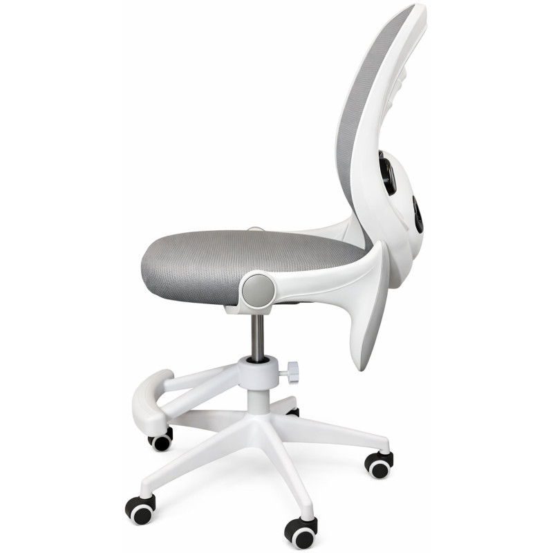 Крісло обертове дитяче з підставкою для ніг PERFECT KIDS PANDA GRAY Perfect Home Сірий (PFH-092110)