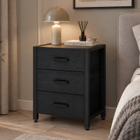 Тумба универсальная Ferrum-decor Вивьен 3 50x41x40 черный ДСП Каштан Арвадонна 16мм (FRD-107758)