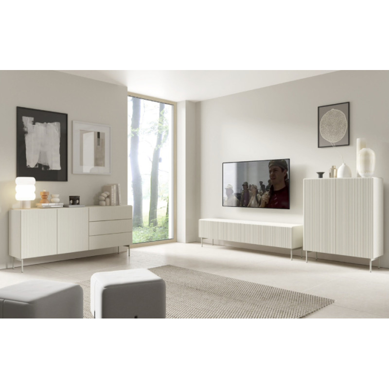 Комод з телескопічними напрямними Perfect Home Muti 2D3S/147 147x81,2x39,8 Кашемір (PFH-091396)