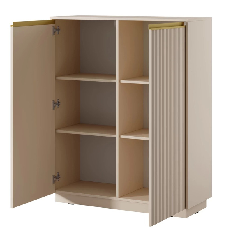 Комод високий Perfect Home Royal KW104 2D 127x103,5x39 Бежевий (PFH-091287)