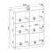 Комод високий Perfect Home Royal KW104 2D 127x103,5x39 Бежевий (PFH-091287)
