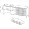 Комод з телескопічними напрямними Perfect Home Senso 2D3S/153 153,5x81,4x39,5 Чорний (PFH-091135)
