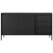 Комод з телескопічними напрямними Perfect Home Senso 2D3S/153 153,5x81,4x39,5 Чорний (PFH-091135)