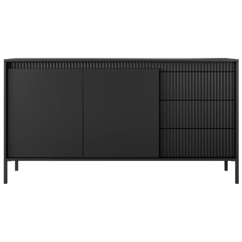 Комод з телескопічними напрямними Perfect Home Senso 2D3S/153 153,5x81,4x39,5 Чорний (PFH-091135)