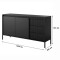 Комод з телескопічними напрямними Perfect Home Senso 2D3S/153 153,5x81,4x39,5 Чорний (PFH-091135)