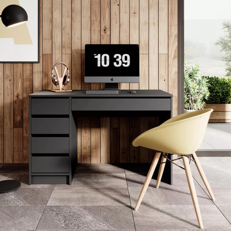 Комп'ютерний стіл Perfect Home Ada 5S/120 120x75x55 Антрацит (PFH-091308)
