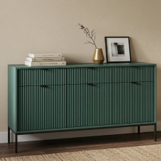 Комод Perfect Home Nova 3-дверний з 3 шухлядами і чорними ніжками KSZ154 154х83х39 см Лабрадор (PFH-091502)