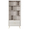 Стелаж Perfect Home Lante 2S 193,8x88,2x38 Бежевий (золоті ніжки) (PFH-091103)