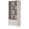 Стелаж Perfect Home Lante 2S 193,8x88,2x38 Бежевий (золоті ніжки) (PFH-091103)