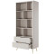 Стелаж Perfect Home Lante 2S 193,8x88,2x38 Бежевий (золоті ніжки) (PFH-091103)
