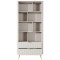 Стелаж Perfect Home Lante 2S 193,8x88,2x38 Бежевий (золоті ніжки) (PFH-091103)