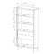 Вітрина висока з підсвіткою Perfect Home Lumi 2D2S/92 194,6х91,5х39,3 Дуб дунін (PFH-091381)